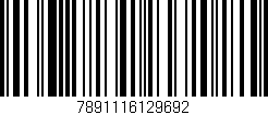 Código de barras (EAN, GTIN, SKU, ISBN): '7891116129692'