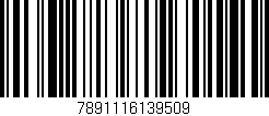 Código de barras (EAN, GTIN, SKU, ISBN): '7891116139509'