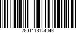 Código de barras (EAN, GTIN, SKU, ISBN): '7891116144046'