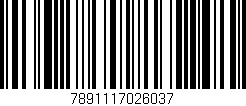 Código de barras (EAN, GTIN, SKU, ISBN): '7891117026037'