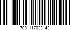 Código de barras (EAN, GTIN, SKU, ISBN): '7891117039143'