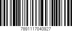 Código de barras (EAN, GTIN, SKU, ISBN): '7891117040927'