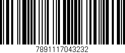 Código de barras (EAN, GTIN, SKU, ISBN): '7891117043232'