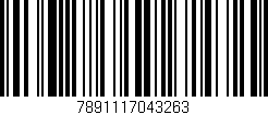 Código de barras (EAN, GTIN, SKU, ISBN): '7891117043263'