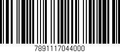 Código de barras (EAN, GTIN, SKU, ISBN): '7891117044000'