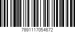 Código de barras (EAN, GTIN, SKU, ISBN): '7891117054672'