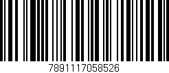 Código de barras (EAN, GTIN, SKU, ISBN): '7891117058526'