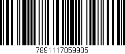 Código de barras (EAN, GTIN, SKU, ISBN): '7891117059905'