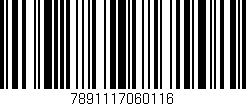 Código de barras (EAN, GTIN, SKU, ISBN): '7891117060116'