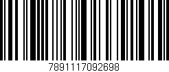 Código de barras (EAN, GTIN, SKU, ISBN): '7891117092698'