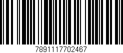 Código de barras (EAN, GTIN, SKU, ISBN): '7891117702467'