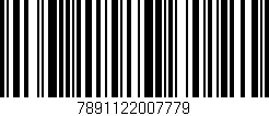 Código de barras (EAN, GTIN, SKU, ISBN): '7891122007779'