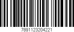 Código de barras (EAN, GTIN, SKU, ISBN): '7891123204221'
