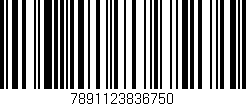 Código de barras (EAN, GTIN, SKU, ISBN): '7891123836750'