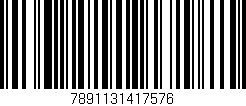 Código de barras (EAN, GTIN, SKU, ISBN): '7891131417576'