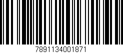 Código de barras (EAN, GTIN, SKU, ISBN): '7891134001871'