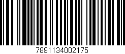 Código de barras (EAN, GTIN, SKU, ISBN): '7891134002175'