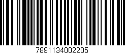 Código de barras (EAN, GTIN, SKU, ISBN): '7891134002205'