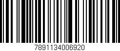 Código de barras (EAN, GTIN, SKU, ISBN): '7891134006920'