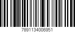 Código de barras (EAN, GTIN, SKU, ISBN): '7891134006951'