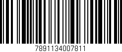 Código de barras (EAN, GTIN, SKU, ISBN): '7891134007811'