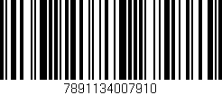Código de barras (EAN, GTIN, SKU, ISBN): '7891134007910'