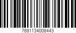 Código de barras (EAN, GTIN, SKU, ISBN): '7891134008443'