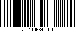 Código de barras (EAN, GTIN, SKU, ISBN): '7891135640888'
