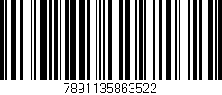 Código de barras (EAN, GTIN, SKU, ISBN): '7891135863522'