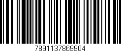 Código de barras (EAN, GTIN, SKU, ISBN): '7891137869904'