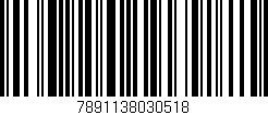 Código de barras (EAN, GTIN, SKU, ISBN): '7891138030518'