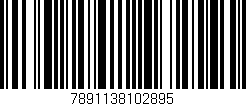 Código de barras (EAN, GTIN, SKU, ISBN): '7891138102895'