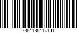 Código de barras (EAN, GTIN, SKU, ISBN): '7891139114101'