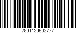 Código de barras (EAN, GTIN, SKU, ISBN): '7891139593777'