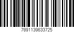 Código de barras (EAN, GTIN, SKU, ISBN): '7891139633725'