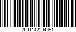 Código de barras (EAN, GTIN, SKU, ISBN): '7891142204851'