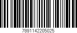 Código de barras (EAN, GTIN, SKU, ISBN): '7891142205025'