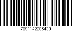 Código de barras (EAN, GTIN, SKU, ISBN): '7891142205438'