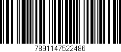 Código de barras (EAN, GTIN, SKU, ISBN): '7891147522486'
