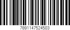 Código de barras (EAN, GTIN, SKU, ISBN): '7891147524503'