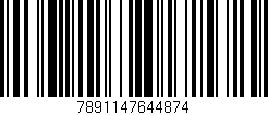 Código de barras (EAN, GTIN, SKU, ISBN): '7891147644874'