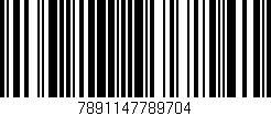 Código de barras (EAN, GTIN, SKU, ISBN): '7891147789704'
