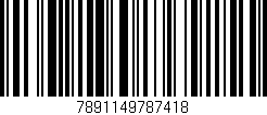 Código de barras (EAN, GTIN, SKU, ISBN): '7891149787418'