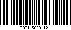 Código de barras (EAN, GTIN, SKU, ISBN): '7891150001121'