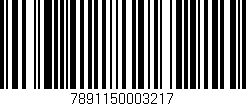 Código de barras (EAN, GTIN, SKU, ISBN): '7891150003217'