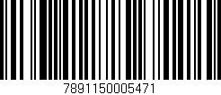 Código de barras (EAN, GTIN, SKU, ISBN): '7891150005471'