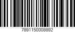 Código de barras (EAN, GTIN, SKU, ISBN): '7891150008892'