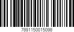 Código de barras (EAN, GTIN, SKU, ISBN): '7891150015098'