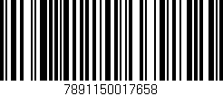 Código de barras (EAN, GTIN, SKU, ISBN): '7891150017658'