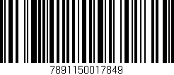 Código de barras (EAN, GTIN, SKU, ISBN): '7891150017849'